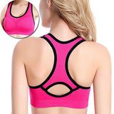 Women Sexy Shockproof Seamless Sports Bra Gather Wireless Running Fitness Bras