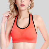 Women Sexy Shockproof Seamless Sports Bra Gather Wireless Running Fitness Bras