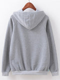 Cats Printed Hooded Sweatshirt