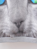 Cats Printed Hooded Sweatshirt