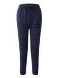 Cotton Breathable Casual Sport Ripped Pants